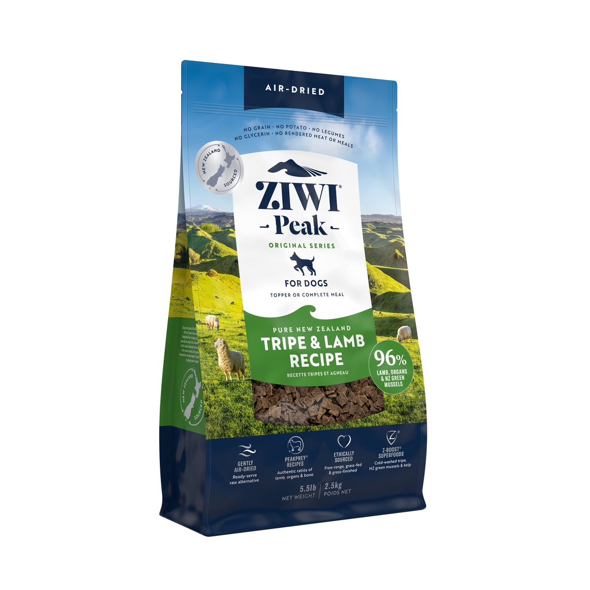Ziwi Peak Air-Dried Dry Dog Food Tripe And Lamb