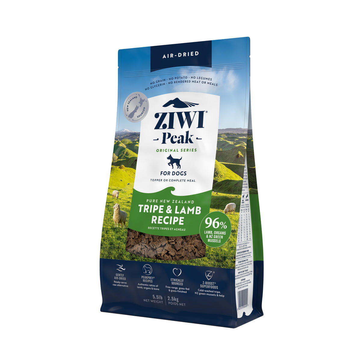 Ziwi Peak Air-Dried Dry Dog Food Tripe And Lamb