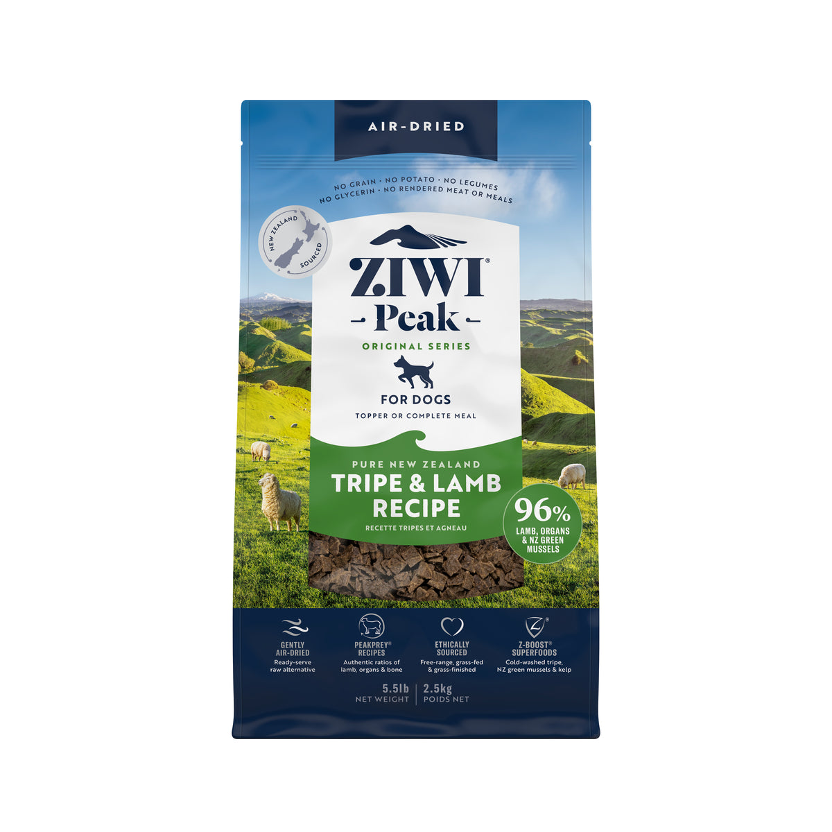 Ziwi Peak Air-Dried Dry Dog Food Tripe And Lamb