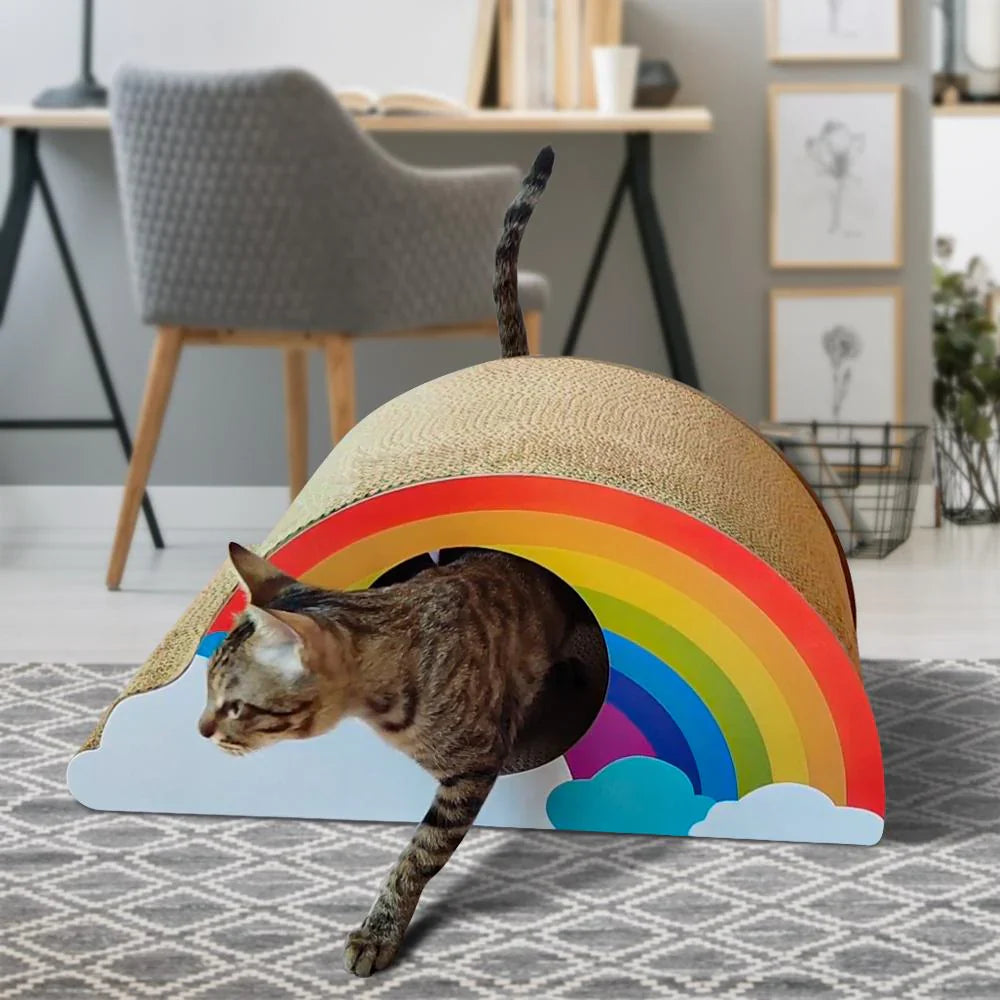 ZODIAC Rainbow Cat Scratcher 57 X 27 X 29Cm