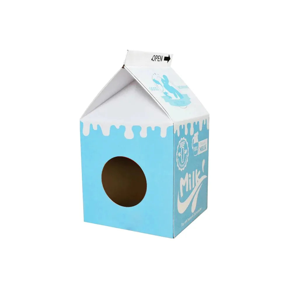 ZODIAC Cat Scratcher-Milk Box Blue