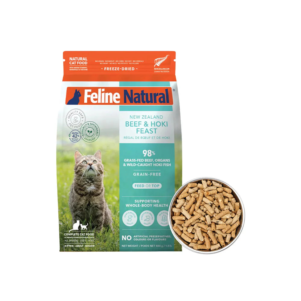 Feline Natural Beef & Hoki Feast Freeze-Dried Cat Food