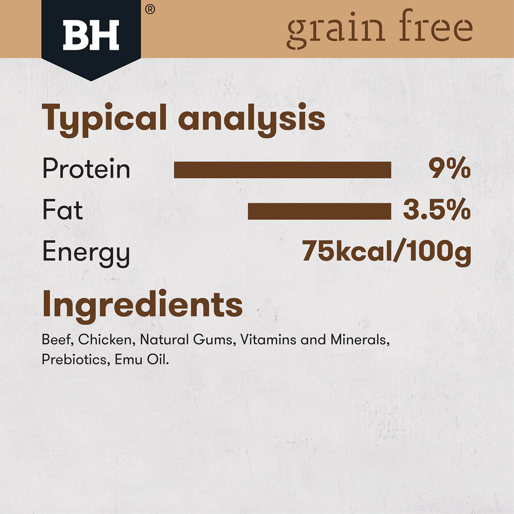 BLACK HAWK GRAIN FREE BEEF 100G 9PK