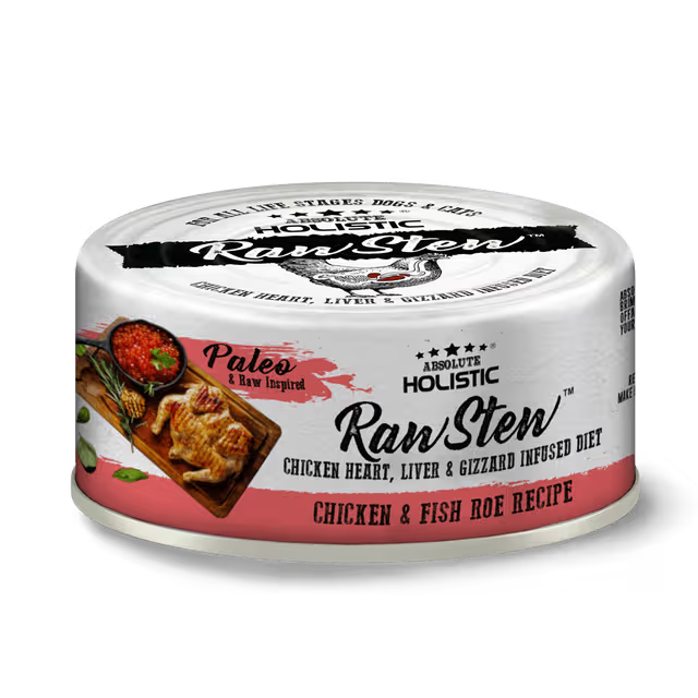 Absolute Holistic RawStew Wet Food for Cats & Dogs 80g (Wild Tuna & Fish Roe)