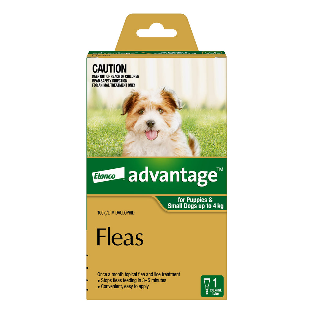 Advantage Spot-on Flea Treatment For Small Dogs Up To 4Kg 1pk