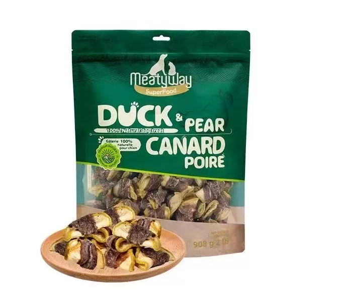 Meatyway Duck & Pear Rolls for Dog 100g