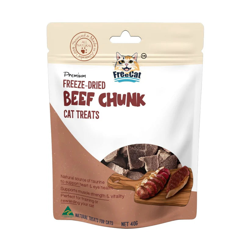 Freecat - Freeze Dried Green Beef Chunk 40g