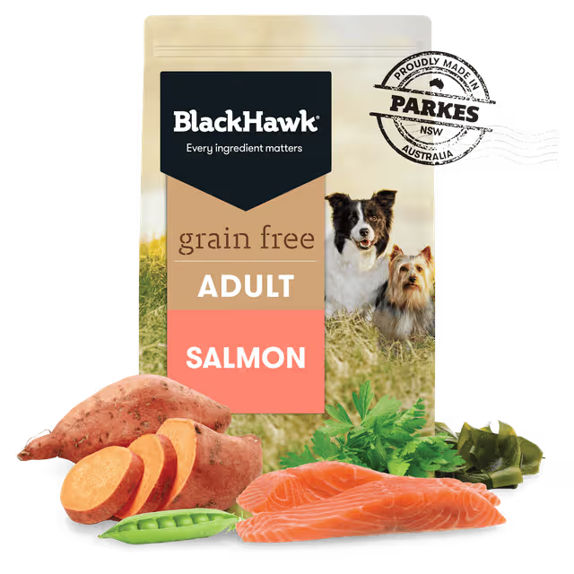BLACK HAWK ADULT GRAIN FREE SALMON 7KG