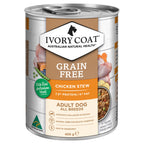 Ivory Coat Grain Free Chicken Stew Adult Canned Wet Dog Food 400g