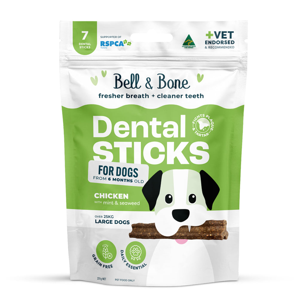 BELL & BONE SENIOR DENTAL STICKS ROO MINT ROSEHIP LARGE