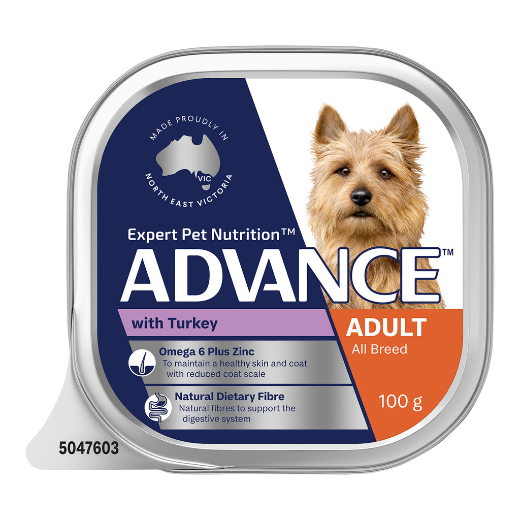 ADVANCE DOG ADULT TURKEY 100G 12PK