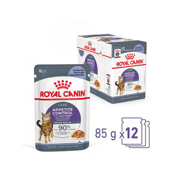 ROYAL CANIN Appetite Control Jelly Adult Wet Cat Food Pouches