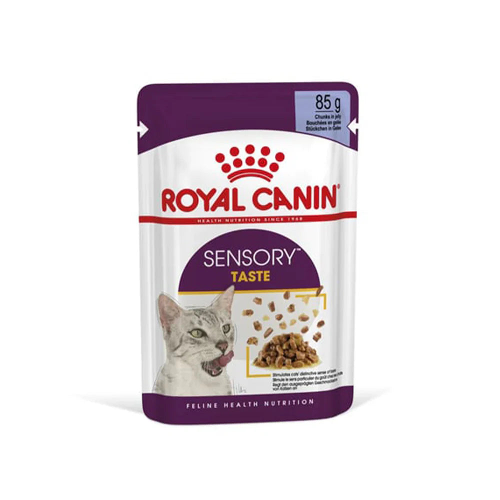 Royal Canin Adult Sensory Taste Wet Cat Food Pouches in Jelly 12 x 85g