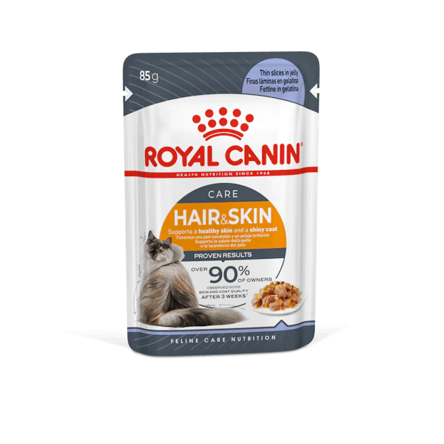 Royal Canin Hair & Skin in Jelly Cat Wet Food 12 x 85g