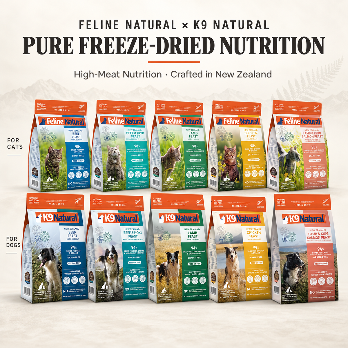 Feline Natural/K9 Natural Freeze Dried Diets