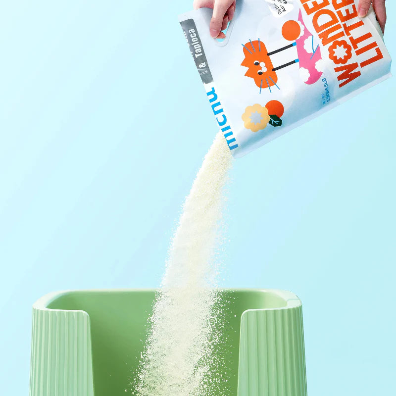 Michu Wonder Litter Plant-Based & Auto-Box Friendly Cat Litter 2.5kg/6L (lemon scented)