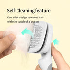 Pakeway T10 Self Slicker Pet Grooming Brush -18*9.6*5.4 Cm