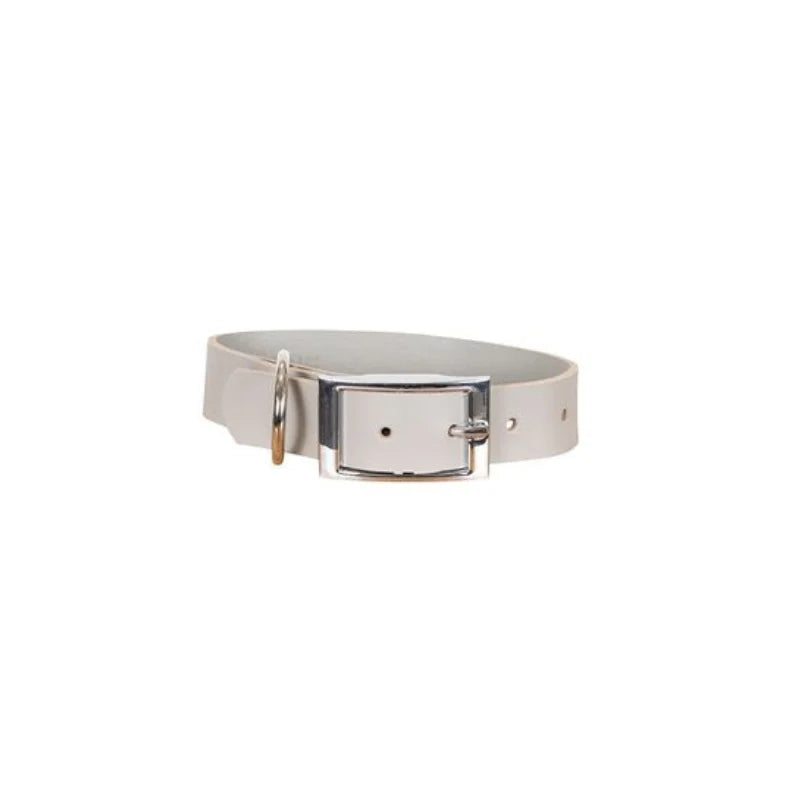 MOG AND BONE Genuine Leather Collar Grey XS