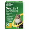 NexGard Spectra Wormer And Flea Spot-On for Cats 2.5kg to 7.5kg (3 Pack)