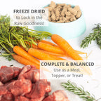 The New Zealand Natural Woof Dog Bites Freeze Dried Travel Treat Lamb 50g