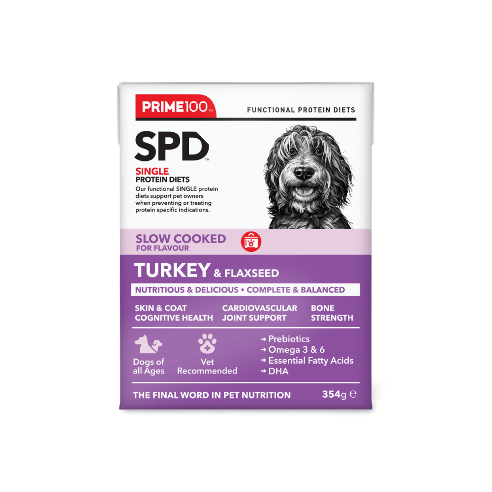 Prime100 SPD SLOW COOKED TURKEY & FLAXSEED 354G