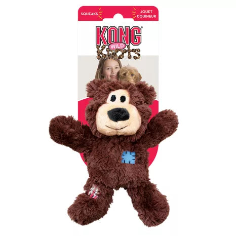 KONG Wild Knots Bear Plush Dog Toy Small