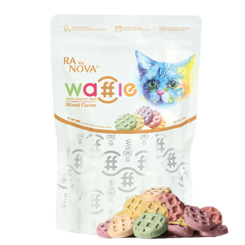 RANOVA Cat Treats Freeze Dried Meat Waffle 60g