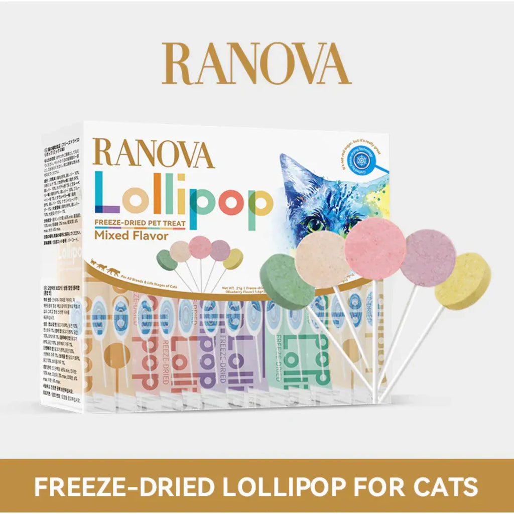 RANOVA Cat Treats Freeze Dried Lollipop Mix Flavour 15pcs
