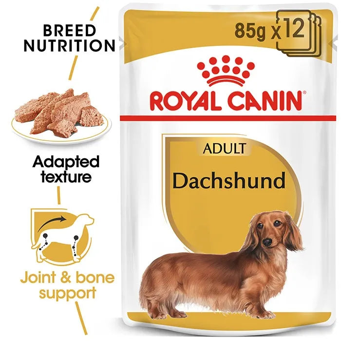 ROYAL CANIN Dachshund Breed Adult Wet Dog Food Pouches