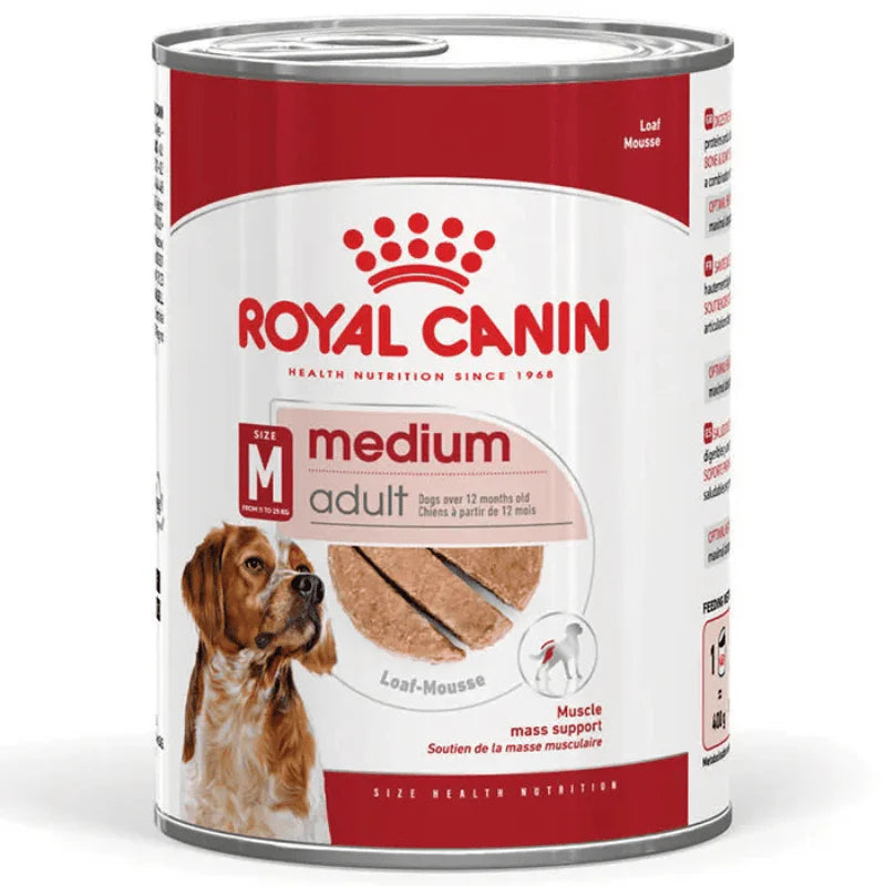 Royal Canin Medium Adult Dog Wet Food Cans 12 x 410g