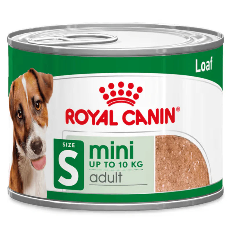 Royal Canin Mini Adult Loaf Wet Dog Food Cans 195g