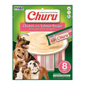 INABA DOG CHURU PUREE 8P CHICKEN W SALMN 160G 6PK