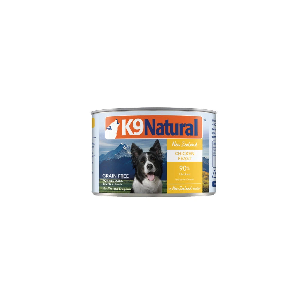 K9 NATURAL NZ CHICKEN FEAST 170G 12PK