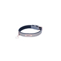 Zippy Paws Leather Dog Collar (Slate) - Medium