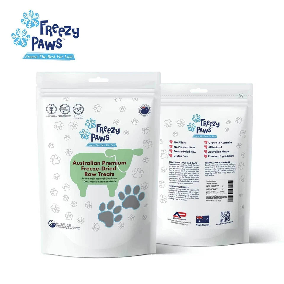 FREEZY PAWS FREEZE DRIED LAMB LIVER TREATS 100G
