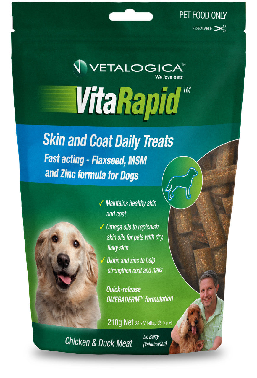 Vitarapid Skin & Coat Daily Treats for Dogs (210g)