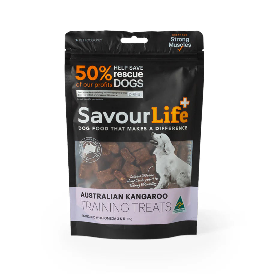 Savourlife Kangaroo Training Dog Treats 165g