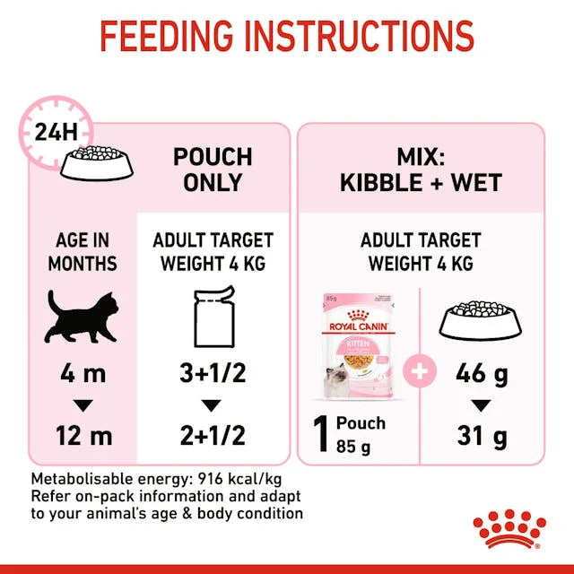 Royal Canin Kitten Wet Food in Jelly 12 x 85g