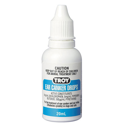 Troy Ear Canker Drops 20ml