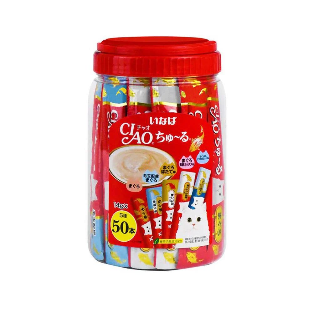 CIAO Churu Cat Treat Tuna Variety Flavor 14g x 50pcs