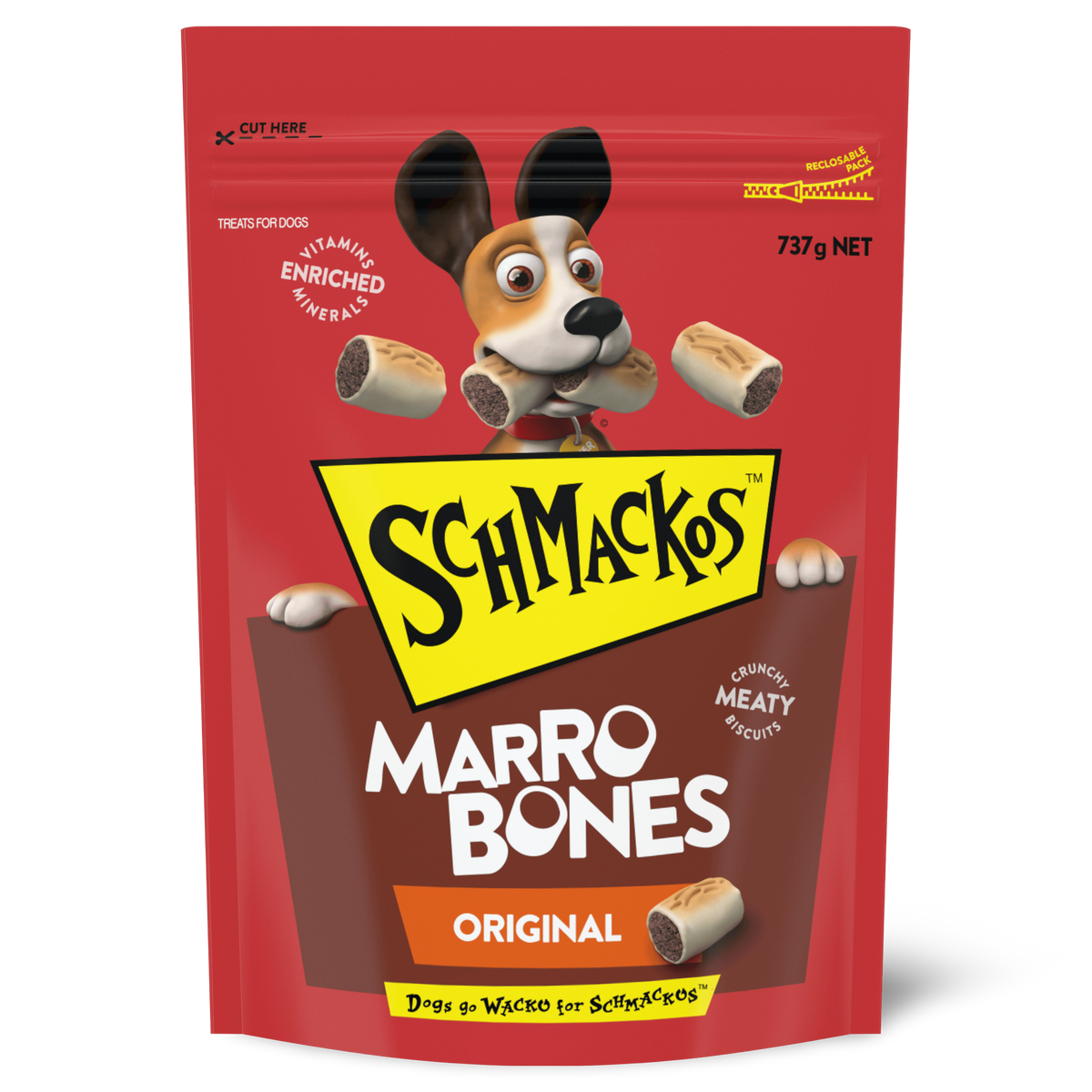 Schmackos Marrobones dog treats 737g