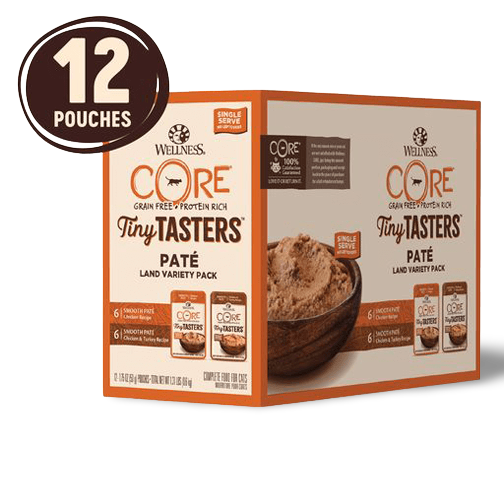 Wellness  CORE Tiny Tasters Poultry Variety Pack Adult Wet Cat Food Pouch