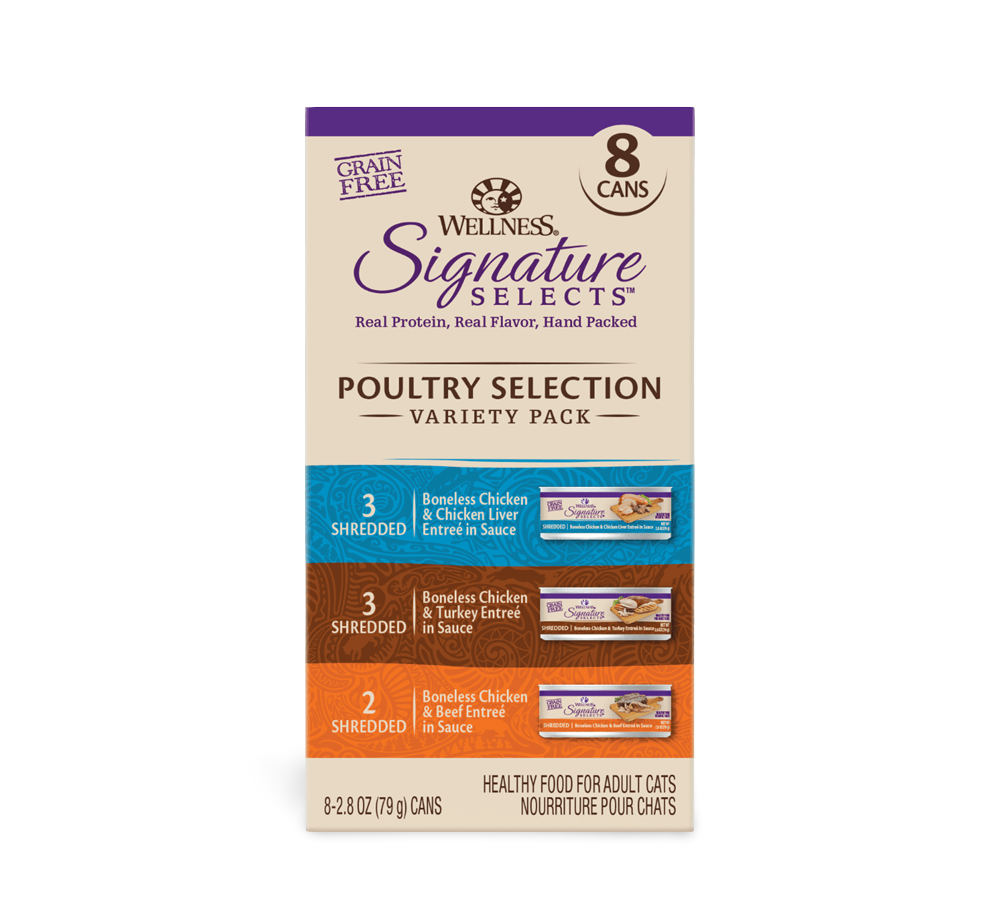 Wellness Signature Selects Poultry Variety Pack Adult Wet Cat Food Pouch